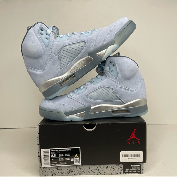 Nike Air Jordan 5 Retro WMNS “Bluebird” NEW 2021 - Picture 3 of 4
